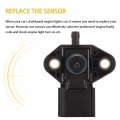 Ocpty Map Absolute Pressure Sensor 5c3z-9g576-aa Fit Ford Crown Victoria E-150 E-250 Escape Explorer F-150 Lincoln Town Car For