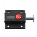 Uxcell Door Bolt Lock 2-inch Plastic Sliding Flush Barrel Latch With Switch Button 5 Pcs Black