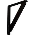 Ekena Millwork Bktm01x10x12str 1 2 W X 10 D 12 H Traditional Wrought Iron Bracket Single Center Brace 