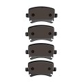 Front Brake Pads For Volkswagen Gti 2006 2007 2008 2009 2010 Low Metallic Electronic Pad Wear Sensor 2 20 In Inner Height 