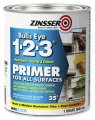 Rust-oleum Zinsser 1 Qt 02004 White Bulls Eye 1-2-3 Water-based Stain Blocking Primer Sealer 