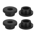 4pcs Rubber Grommets 24mm Drill Hole 15mm Id Top Hat Grommet Black Silicone Plug Gasket For Wiring Automotive 