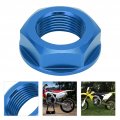 Rear Wheel Axle Nut Fydun M22x1 5 Aluminum Lock Motorcycle Parts Replacement For Yamaha Kawasaki Suzuki Blue