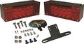 Led Low Profile Tail Light Kit Red Waterproof Marine Grade Navigation With Polycarbonate Lens And Stainless Steel Hardware 1 