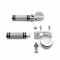 Motorcycle Diamond Chrome Footpeg 1 25 P Clamp Compatiable With Xv250 Xv400 Xv535 Xv750 Xv1100 Virage P N Mt216-055 216-096-cd 
