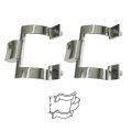 Gordon Glassa Brushed Nickel Shower Door Towel Bar Brackets Only 2 Screw Holes