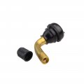 Goofit Universal Pvr70 Valve Stem Bent 90 Degree Angled Brass Snap-in Rubber Base 10pcs Tubeless Tire Rim Replacement For