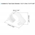 Uxcell Double Gripping Nylon Hose Clamps 8pcs 10 3-11 4mm Adjustable Snap Grip Plastic Clamp For Fuel Line Hoses Plumbing
