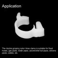 Uxcell Double Gripping Nylon Hose Clamps 8pcs 10 3-11 4mm Adjustable Snap Grip Plastic Clamp For Fuel Line Hoses Plumbing