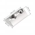 Roll-in Spring M4 T Nut Roll Ball Elastic Nuts For 2020 Series Aluminum Extrusion Profile Suitable With 6mm Groove Depth Pack