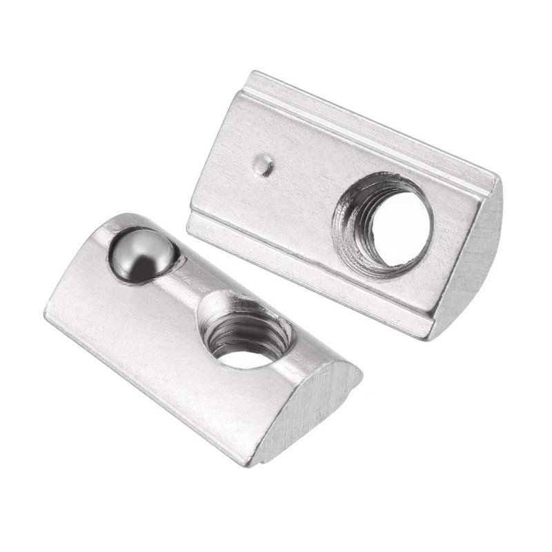 Roll-in Spring M4 T Nut Roll Ball Elastic Nuts For 2020 Series Aluminum Extrusion Profile Suitable With 6mm Groove Depth Pack
