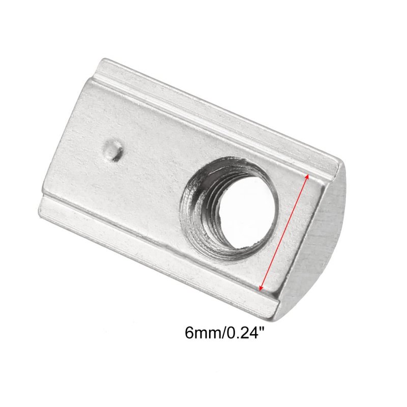 Roll-in Spring M4 T Nut Roll Ball Elastic Nuts For 2020 Series Aluminum Extrusion Profile Suitable With 6mm Groove Depth Pack