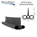 Recpro Rv Slide Out Seal 2 Double Bulb Wiper Clip-on Weather Stripping 5 Feet