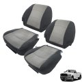Antuko Seat Cover Driver Passenger Bottom Top Back Gray Cloth Replacement For 2009-2012 Ram 1500 2500 3500 4500 5500
