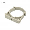 Uxcell 50mm Dia Pipe Clamps Clips Ppr Water Hose Fittings Tube Holder With Lock For Supply Gray 2 Pcs