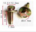Autobahn88 Hex Head Body Dog Point Bolt Compatible With Ford Oem 384931-s36 Pack Of 10