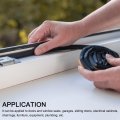 Uxcell Weather Stripping 1-1 4 W X 1 8 T 13ft L Adhesive Door Window Seal Strip Foam Tape For Doors Insulation