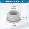 3pcs Rubber Grommets 21mm Drill Hole 16 5mm Id Top Hat Grommet Silicone Plug Gasket Wires Protection For Wiring Automotive Gray