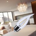 Satco 5 5w Ca10 Led Light Bulb 3000k Soft White 500 Lumens Clear Flame Tip 300 Degree Beam E26 Medium Base 92 Cri Dimmable Wet