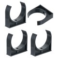 4pcs Pvc Water Pipe Clamps Clips U-shaped Tubing Hose Buckles Irrigation Tube Holder For 90mm Od Tv Trays Hanger Support Black 