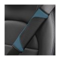 2pcs Car Seat Belt Cover Carbon Fiber Safety Seatbelt Shoulder Strap Covers Breathable Leather Soft Harness Pad Protect Your 