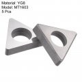 Uxcell Carbide Insert Seats Shim Mt1603 Turning Tool Thread Lathe Seat 5pcs