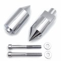 Httmt- Billet Aluminum Chrome Spike Sport Bike Frame Sliders For 2005-2006 Suzuki Gsxr 1000 P N Mt290-008-cd