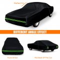Waterproof Car Cover Replace For 1974-1981 Chevy Camaro 6 Layers All Weather With Zipper Door Windproof Bands Snow Rain Dust