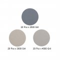 Uxcell 1-inch Hook And Loop Sanding Disc Wet Dry Silicon Carbide 2500 3000 4000 Grit Assorted 60 Pcs