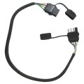4 Flat Trailer Wire Extension Way Connector Pure Copper Loom Tubing Protection Comes With Plug And Play Design