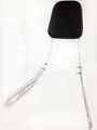 Chromed Skull Style Backrest Sissy Bar Leather Pad For 2003-2009 Vtx 1300n 1300r 1300s 2008-2009 1300t 1800n 1800r 1800s 