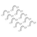 Rigid Pipe Strap 24pcs 1 Inch 25mm Zinc Plated Steel U Bracket Tension Tube Clip Clamp For Fixing 
