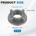 8 Pcs Faucet Mounting Lock Nut G1 2 Abs Plastic Winged Locknuts For Kitchen And Bathroom Sink Installation Gray