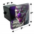 Mischief The Evil Purple Clown Tow Trailer Hitch Cover Plug Insert