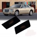 Gtinthebox Smoked Lens Front Side Marker Light Housing Assembly Compatible With 2005-2010 Chrysler 300 Replace Oem Sidemarker