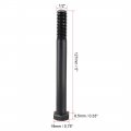 Uxcell 1 2-13 5 Hex Head Screw Bolts Fastener Grade Unc Carbon Steel Black 2pcs