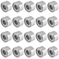 20pcs 3mmx8mmx4mm Double Shielded Miniature Deep Groove Ball Bearing 