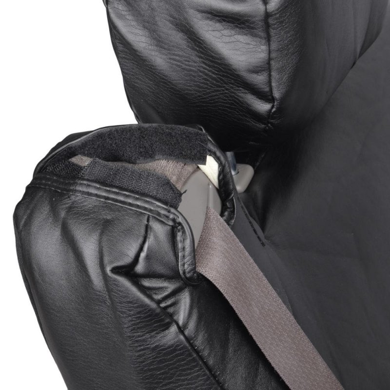 Bdk Leather Seat Covers For Trucks And Suv With Integratedbelts Car Vehicles Shoulder Belts Premium Leatherette Semi-custom Fit
