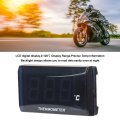 Water Temperature Gauge Universal Motorcycle Dc12v Lcd Super Slim With 18mm Sensor Adapter Replacement For Green Backlight