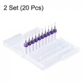Uxcell Pcb Drill Bits 0 4mm Tungsten Carbide Rotary Tool Jewelry Cnc Engraving Print Circuit Board Micro 1 8 Inch Shank 2 Set