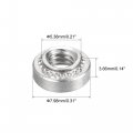 Uxcell Self -clinching Nuts 8-32 X 0 14-inch Stainless Steel Rivet Nut Round Head Metal Sheet Mounting Hardware Fastener 100pcs