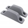 Pack Of 2 Left Driver And Right Passenger Side Grey Head Liner Roof Trim Upper Door Striker Cover 