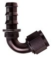 Fcl1543 Socketless Hose End 8 An Barb To Female 120 Degrees Black Anodized Aluminum Fitting 
