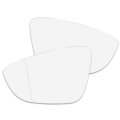 Pair Mirror Glass Heated With Backing Plate Driver Passenger Side Lh Rh For Volkswagen Passat Cc 