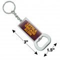 Graphics More Loyola University Chicago Alumni Keychain Rectangle Chrome Plated Metal Bottle Cap Opener