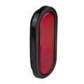 C561rtm 6 In Led Oval Stop Tail Turn Light Red 12v Submersible Rear Truck Polycarbonate Lens Pack Of 1