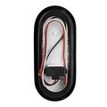 Blazer C561rtm Led 6-inch Oval Stop Tail Turn Light With Grommet And Plug Red 