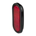 C561rtm 6 In Led Oval Stop Tail Turn Light Red 12v Submersible Rear Truck Polycarbonate Lens Pack Of 1