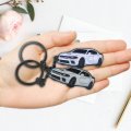 Keychain For Dodge Charger Challenger Dakota Srt Avenger Durango Caravan 392 Scat Pack Accessories 2015 To 2022 Grey Zinc Alloy 