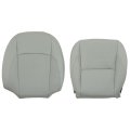 Front Driver Side Bottom And Top Replacement Perforated Seat Covers Gray Microfiber Leather For Lexus Es350 2007-2012 